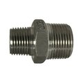 Midland Metal Reducing Hex Nipple, 34 x 38 Nominal, NPT End Style, 300 psi Pressure, 316 Stainless Steel, Impor 63748